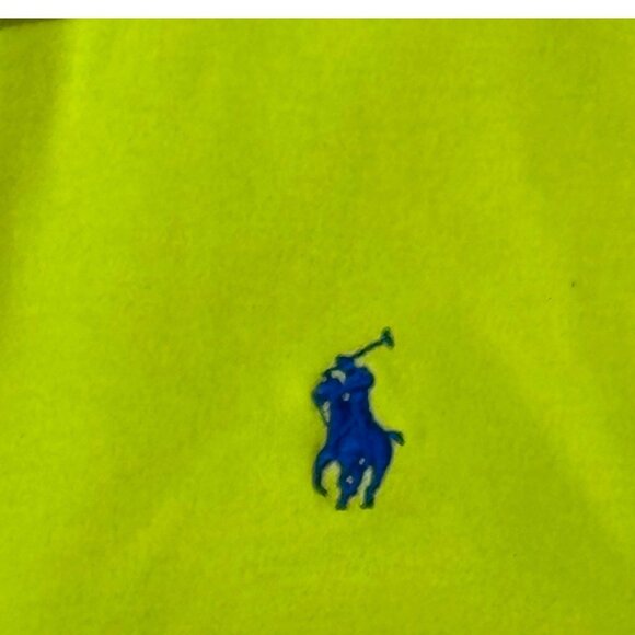 Ralph Lauren Polo Shirts Mens XL Blue & Bright Yellow Cotton Lot 2 Short Sleeve - Picture 6 of 11